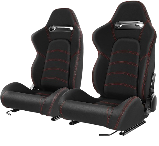 Pair of Racing Seat Universal Woven Fabric